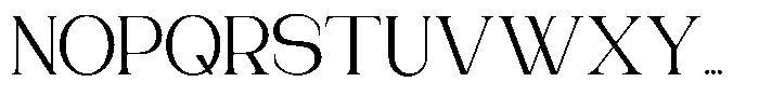 Gentano Athiroen  Serif Medium Semi Expanded Font UPPERCASE