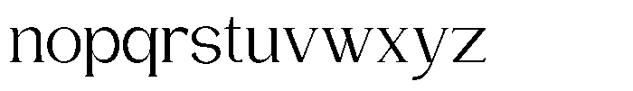 Gentano Athiroen  Serif Medium Semi Expanded Font LOWERCASE