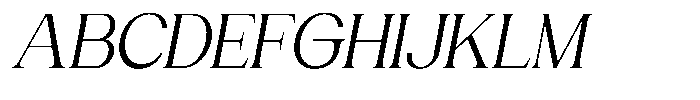 Gentano Athiroen  Serif Medium Slanted Font UPPERCASE