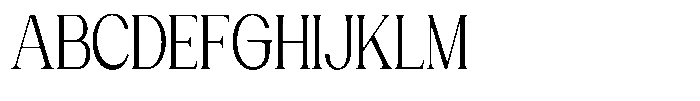 Gentano Athiroen  Serif Medium Ultra Condensed Font UPPERCASE