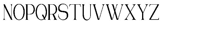 Gentano Athiroen  Serif Medium Ultra Condensed Font UPPERCASE