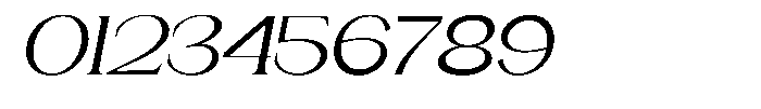 Gentano Athiroen  Serif Medium Ultra Expanded Slanted Font OTHER CHARS
