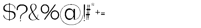 Gentano Athiroen  Serif Regular Font OTHER CHARS