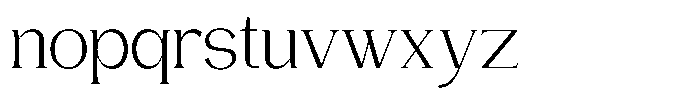 Gentano Athiroen  Serif Regular Font LOWERCASE