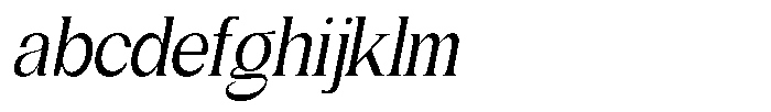 Gentano Athiroen  Serif Semi Bold Condensed Slanted FONT