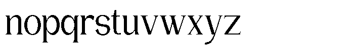 Gentano Athiroen  Serif Semi Bold Condensed Font LOWERCASE