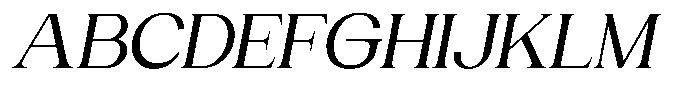 Gentano Athiroen  Serif Semi Bold Expanded Slanted Font UPPERCASE