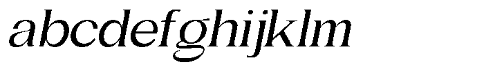 Gentano Athiroen  Serif Semi Bold Expanded Slanted FONT