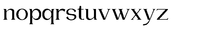 Gentano Athiroen  Serif Semi Bold Expanded Font LOWERCASE