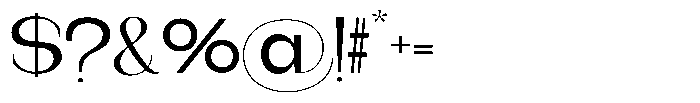 Gentano Athiroen  Serif Semi Bold Extra Expanded Font OTHER CHARS