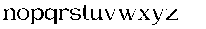Gentano Athiroen  Serif Semi Bold Extra Expanded Font LOWERCASE