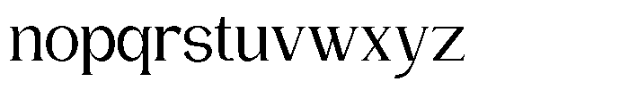 Gentano Athiroen  Serif Semi Bold Semi Condensed Font LOWERCASE