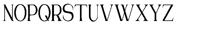 Gentano Athiroen  Serif Semi Bold Ultra Condensed Font UPPERCASE