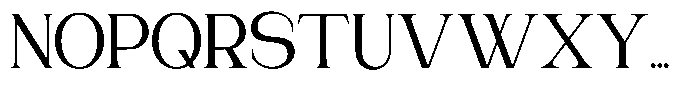 Gentano Athiroen  Serif Semi Bold Font UPPERCASE