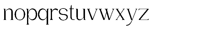 Gentano Athiroen  Serif Semi Condensed Font LOWERCASE