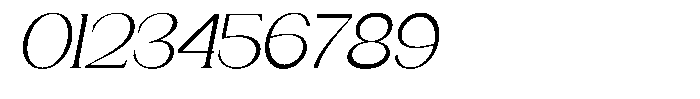 Gentano Athiroen  Serif Semi Expanded Slanted Font OTHER CHARS
