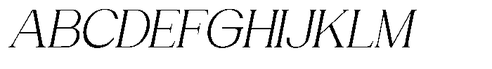 Gentano Athiroen  Serif Semi Expanded Slanted Font UPPERCASE