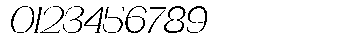 Gentano Athiroen  Serif Slanted Font OTHER CHARS