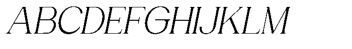 Gentano Athiroen  Serif Slanted Font UPPERCASE