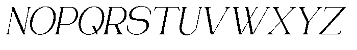 Gentano Athiroen  Serif Slanted Font UPPERCASE