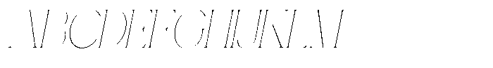 Gentano Athiroen  Serif Thin Condensed Slanted Font UPPERCASE