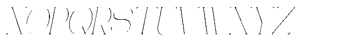 Gentano Athiroen  Serif Thin Condensed Slanted Font UPPERCASE