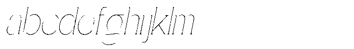 Gentano Athiroen  Serif Thin Condensed Slanted FONT