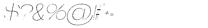 Gentano Athiroen  Serif Thin Expanded Slanted Font OTHER CHARS