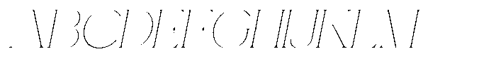 Gentano Athiroen  Serif Thin Expanded Slanted Font UPPERCASE