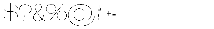 Gentano Athiroen  Serif Thin Expanded Font OTHER CHARS