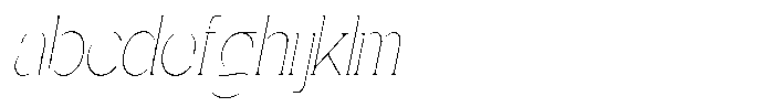 Gentano Athiroen  Serif Thin Extra Condensed Slanted FONT