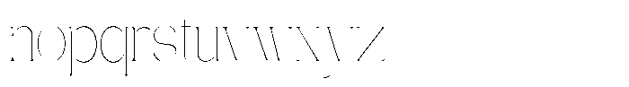 Gentano Athiroen  Serif Thin Extra Condensed Font LOWERCASE