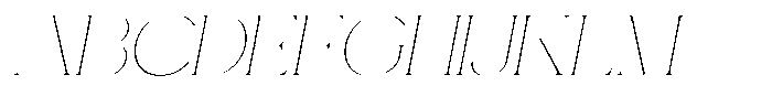 Gentano Athiroen  Serif Thin Extra Expanded Slanted Font UPPERCASE