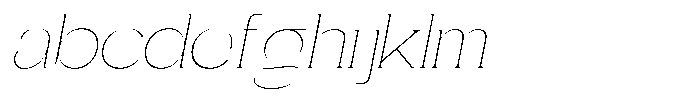 Gentano Athiroen  Serif Thin Extra Expanded Slanted FONT