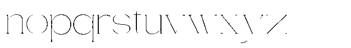 Gentano Athiroen  Serif Thin Extra Expanded Font LOWERCASE