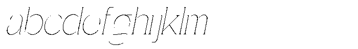 Gentano Athiroen  Serif Thin Semi Condensed Slanted FONT