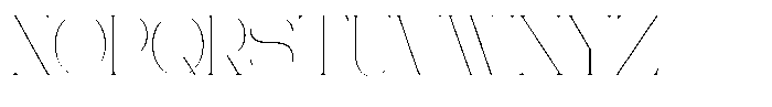 Gentano Athiroen  Serif Thin Semi Condensed Font UPPERCASE