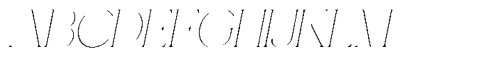 Gentano Athiroen  Serif Thin Semi Expanded Slanted Font UPPERCASE