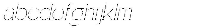 Gentano Athiroen  Serif Thin Semi Expanded Slanted FONT