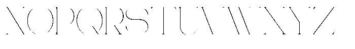 Gentano Athiroen  Serif Thin Semi Expanded Font UPPERCASE