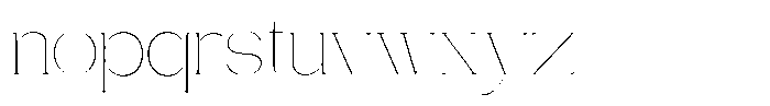 Gentano Athiroen  Serif Thin Semi Expanded Font LOWERCASE