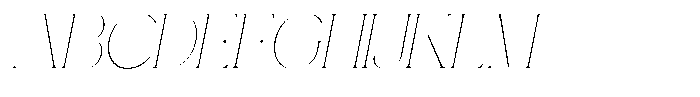 Gentano Athiroen  Serif Thin Slanted Font UPPERCASE