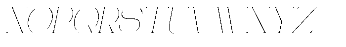 Gentano Athiroen  Serif Thin Slanted Font UPPERCASE