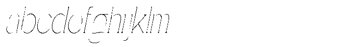 Gentano Athiroen  Serif Thin Ultra Condensed Slanted FONT