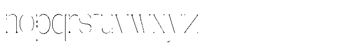 Gentano Athiroen  Serif Thin Ultra Condensed Font LOWERCASE