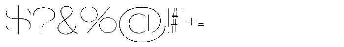 Gentano Athiroen  Serif Thin Ultra Expanded Font OTHER CHARS