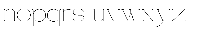 Gentano Athiroen  Serif Thin Ultra Expanded Font LOWERCASE