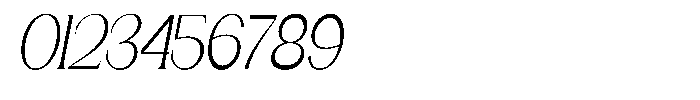 Gentano Athiroen  Serif Ultra Condensed Slanted Font OTHER CHARS