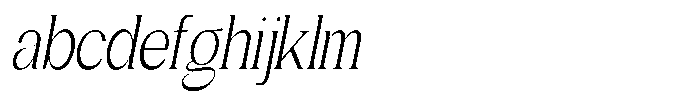 Gentano Athiroen  Serif Ultra Condensed Slanted FONT