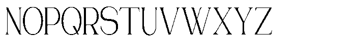 Gentano Athiroen  Serif Ultra Condensed Font UPPERCASE